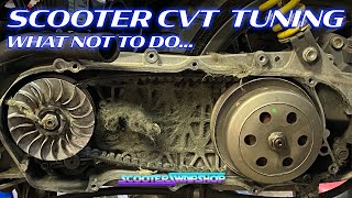 Scooter CVT Transmission Tuning What not to do [upl. by Anana585]