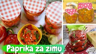 Tri najpopularnija recepta paprika za zimu neodoljive salate u teglizimnica [upl. by Lleinad]