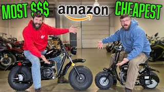 I BOUGHT the CHEAPEST and MOST EXPENSIVE Mini Bikes from Amazon [upl. by Harbot]