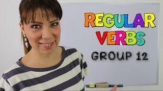 LISTA DE VERBOS REGULARES EN INGLES  GRUPO 12  LIST OF REGULAR VERBS IN ENGLISH [upl. by Pegg]