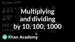 Multiplying and dividing by 10 100 1000 [upl. by Hillhouse]