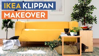 IKEA Klippan Sofa Makeover  Comfort Works Sofa Covers [upl. by Notsahc]