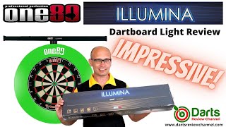 One80 Illumina Dartboard Light Review [upl. by Adlaremse]