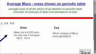 How to determine which isotope is the most abundant [upl. by Aurelius328]