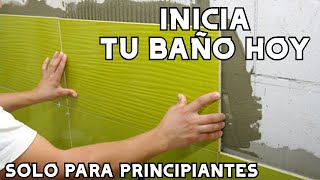 COMO colocar cerámica EN UN BAÑO👉 APRENDE HOY [upl. by Pardoes]