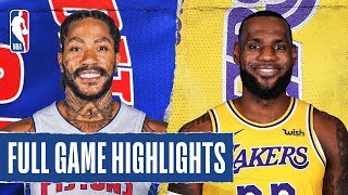 PISTONS at LAKERS  FULL GAME HIGHLIGHTS  January 5 2020 [upl. by Anyalram]