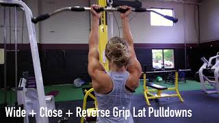 Wide  Close  Reverse Grip Lat Pulldowns [upl. by Ibrahim]