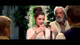 Star Wars IV A new hope  Final Scene The Throne Room and End Title [upl. by Ayikur]