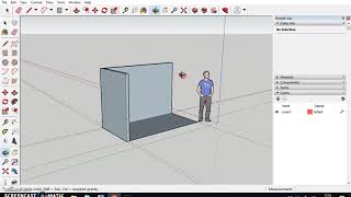 Sketchup  Lineas guia y dimensiones [upl. by Lachance]