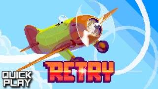 Retry  Gameplay of Rovios New Retro Sidescroller Thats Fun and Challenging Quick Play [upl. by Nhguavaj]