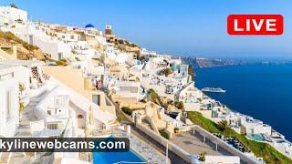 🔴 Recorded live footage webcam from Santorini  Greece [upl. by Casey]