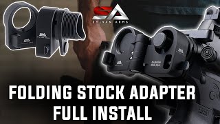 Sylvan Arms Gen 3 Folding Stock Adapter FULL INSTALL [upl. by Neersan]