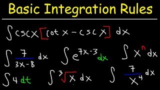 Basic Integration Problems [upl. by Hgielak]