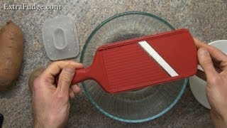 Kyocera Adjustable Ceramic Mandoline Slicer with Handguard Review [upl. by Suneya414]