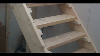 How to build Stairs Easy steps DIY staircase [upl. by Ariak]