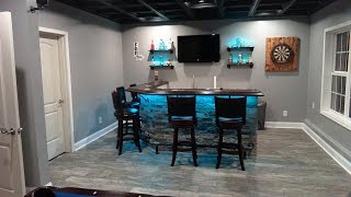 Custom Finished Basement Walkthrough 2018 [upl. by Nisbet]