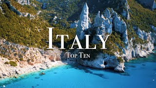 Top 10 Places To Visit In Italy  4K Travel Guide [upl. by Fletcher]