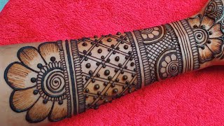 Very Easy Hand Mehendi Design Tutorial  Draw This Lovely Heena art [upl. by Renick918]