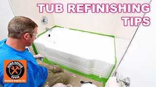 Tub Refinishing Tips for Beginners [upl. by Aitercul]