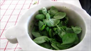 How to make Pesto Genovese original Italian recipe for Pasta Sauce [upl. by Lleznol]