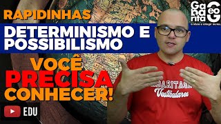 O QUE É DETERMINISMO E POSSIBILISMO GEOGRÁFICO Geografia  Rapidinhas 012 [upl. by Celestine]