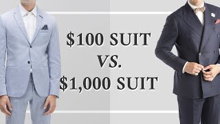 100 Suit vs 1000 Suit  Differences Between Cheap amp Expensive Suits  Gentlemans Gazette [upl. by Olcott]