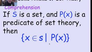 11111 Set Theory Axioms Video Optional [upl. by Stoughton]