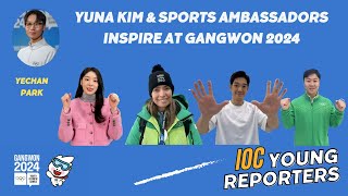 YUNA KIM amp Sports Ambassadors Messages to Young Athletes at Gangwon 2024 [upl. by Yrennalf630]