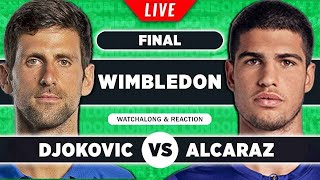 DJOKOVIC vs ALCARAZ  Wimbledon 2023 Final  LIVE Tennis Watchalong [upl. by Enrev]