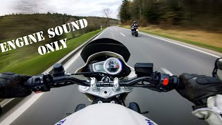 TRIUMPH Street Triple 675  chasing YAMAHA MT07  Leovince Sound 4k [upl. by Salohci955]