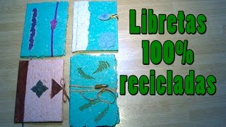 023 Reciclar papel libretas 100 recicladas [upl. by Cavil]