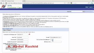 BSNL Selfcare Registration [upl. by Harriet968]